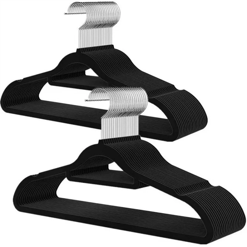 velvet flocked hangers all black velvet hangers