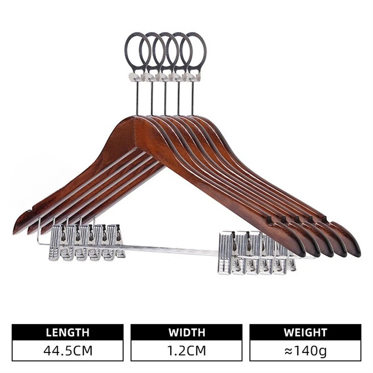 Wooden Hotel Hangers Anit Theft